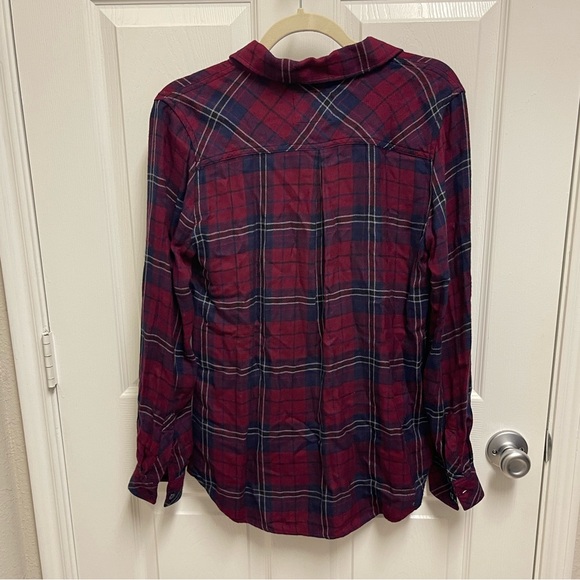 Rails Hunter Button Down in Oxblood/Navy - Picture 10 of 10